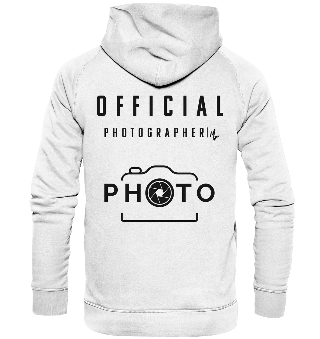 Official Photographer Hoodie Weiss
