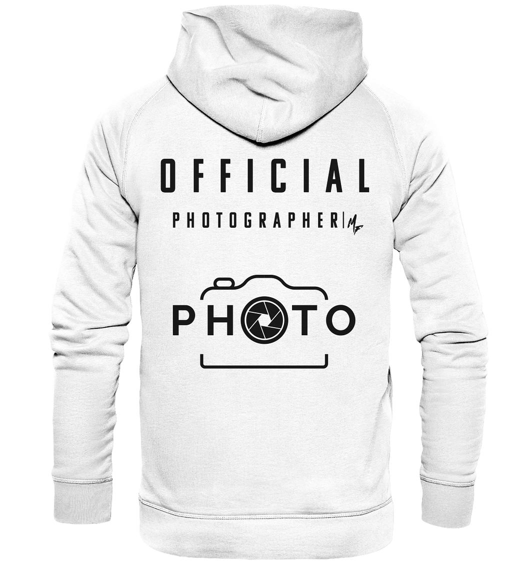 Official Photographer Hoodie Weiss - Basic Unisex Hoodie