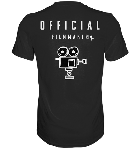Official Filmmaker T-Shirt Schwarz - Premium Shirt