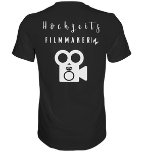 Hochzeits Filmmaker T-Shirt Schwarz - Premium Shirt