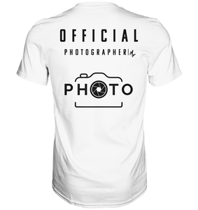 Official Photographer T-Shirt Weiss - Premium Shirt